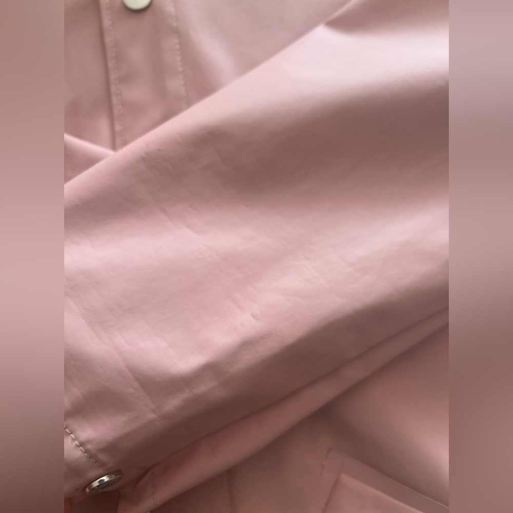 Rains Womens Matte Pink Waterproof Raincoat XXS-XS Preppy Outdoor Relaxed Fit - Picture 8 of 15